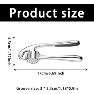 Garlic cloves before and after pressing with garlic crusher